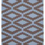 Duri Modern Kahverengi Pamuk Üstü Yün El Dokuma Kilim-277x363