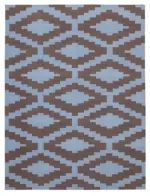 Duri Modern Kahverengi Pamuk Üstü Yün El Dokuma Kilim-277x363