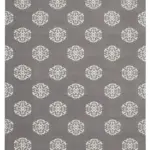 Duri Modern Gri Pamuk Üstü Yün El Dokuma Kilim-278x355