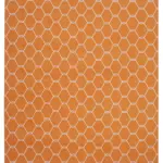 Duri Modern Turuncu Pamuk Üstü Yün El Dokuma Kilim-273x362