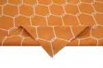 Duri Modern Turuncu Pamuk Üstü Yün El Dokuma Kilim-273x362 - Görsel 6