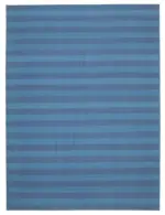 Duri Modern Mavi Pamuk Üstü Yün El Dokuma Kilim-273x368