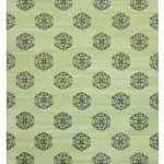 Duri Modern Yeşil Pamuk Üstü Yün El Dokuma Kilim-277x358