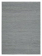 Duri Modern Siyah Pamuk Üstü Yün El Dokuma Kilim-275x369