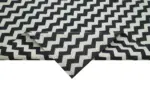 Duri Modern Siyah Pamuk Üstü Yün El Dokuma Kilim-275x369 - Görsel 6