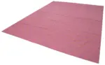 Duri Modern Pembe Pamuk Üstü Yün El Dokuma Kilim-276x357 - Görsel 3