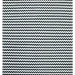 Duri Modern Siyah Pamuk Üstü Yün El Dokuma Kilim-273x356