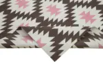 Duri Modern Kahverengi Pamuk Üstü Yün El Dokuma Kilim-278x365 - Görsel 6