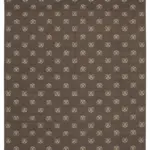 Duri Modern Kahverengi Pamuk Üstü Yün El Dokuma Kilim-270x360