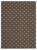 Duri Modern Kahverengi Pamuk Üstü Yün El Dokuma Kilim-270x360