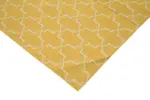 Duri Modern Sarı Pamuk Üstü Yün El Dokuma Kilim-282x353 - Görsel 4