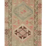 Herki Eskitme Bej Pamuk Üzerine Yün El Dokuma Halı-081x396