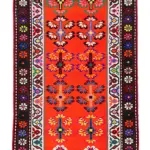 Herki Eskitme Multi Pamuk Üzerine Yün El Dokuma Halı-081x372