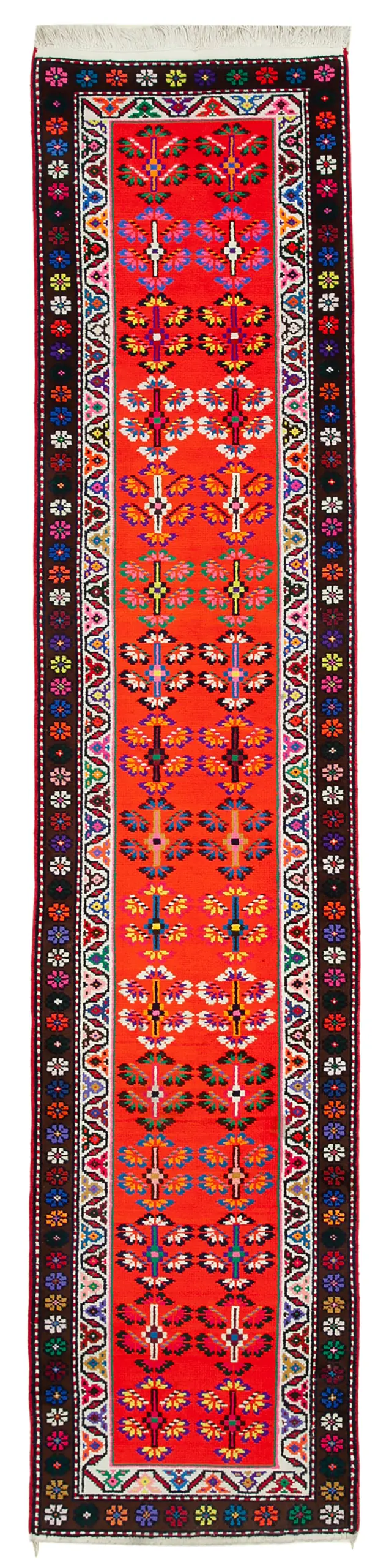 Herki Eskitme Multi Pamuk Üzerine Yün El Dokuma Halı-081x372 - Görsel 1