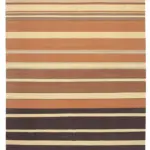 Duri Modern Kahverengi Pamuk Üstü Yün El Dokuma Kilim-270x367