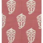 Duri Modern Kırmızı Pamuk Üstü Yün El Dokuma Kilim-110x167