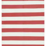 Duri Modern Kırmızı Pamuk Üstü Yün El Dokuma Kilim-106x172