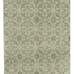 Damalı Modern Dizayn Geometrik Bej Pamuk Üstü Yün El Dokuma Halı-151x248