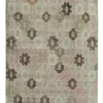 Damalı Modern Dizayn Geometrik Multi Renk Pamuk Üstü Yün El Dokuma Halı-166x278