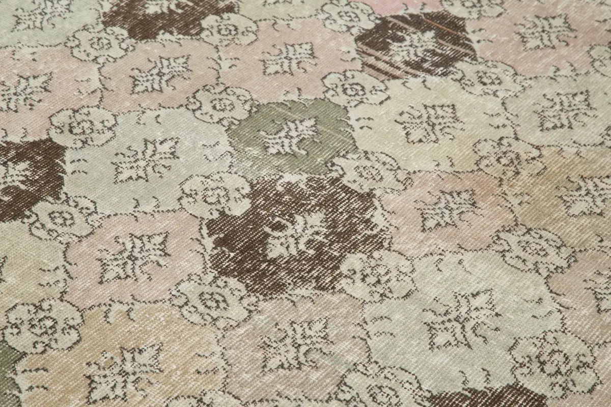 Damalı Modern Dizayn Geometrik Multi Renk Pamuk Üstü Yün El Dokuma Halı-166x278 - Görsel 5