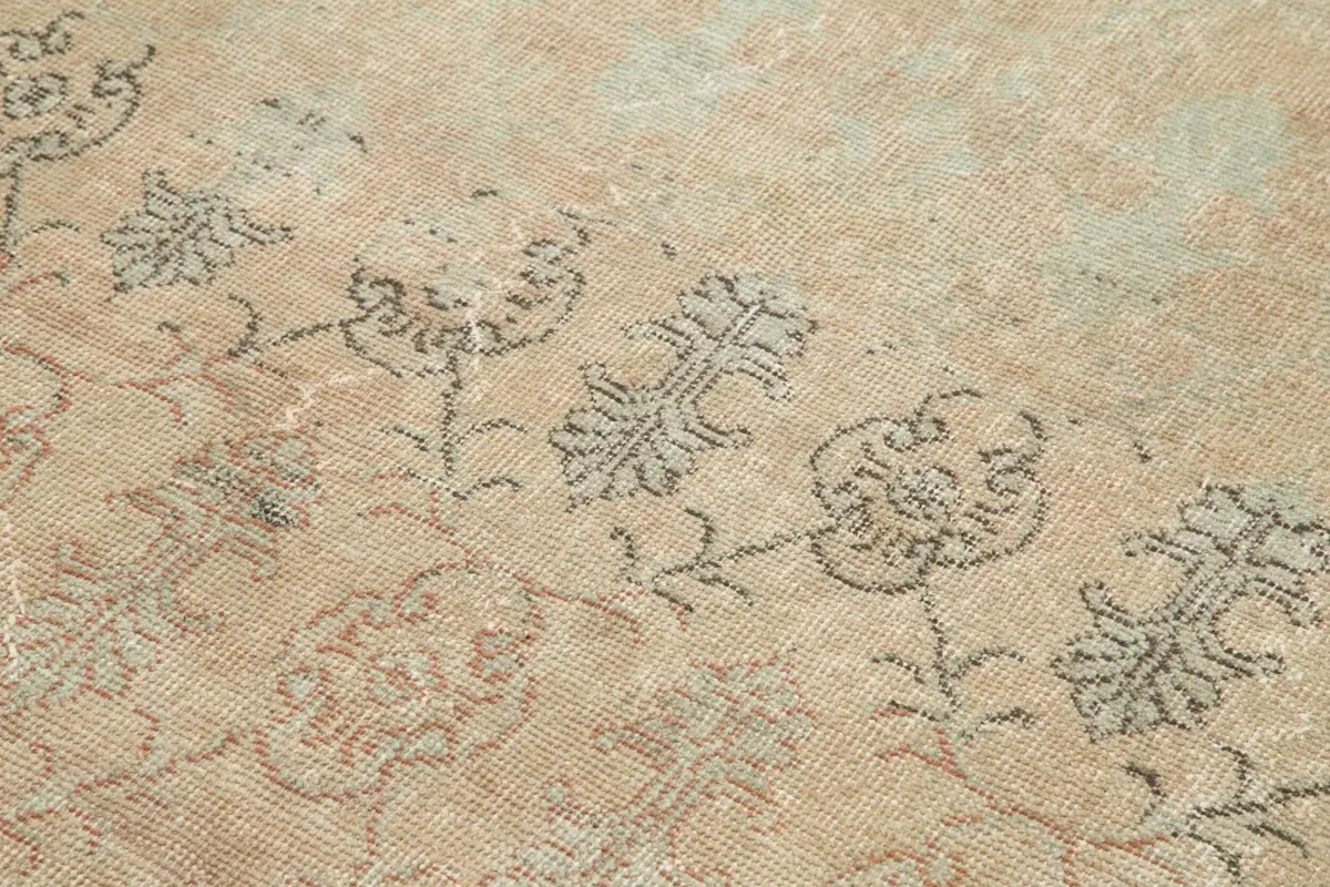 Damalı Modern Dizayn Geometrik Turuncu Pamuk Üstü Yün El Dokuma Halı-156x258 - Görsel 5