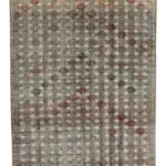 Damalı Modern Dizayn Geometrik Multi Renk Pamuk Üstü Yün El Dokuma Halı-171x292