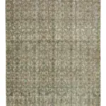 Damalı Modern Dizayn Geometrik Kahverengi Pamuk Üstü Yün El Dokuma Halı-180x282