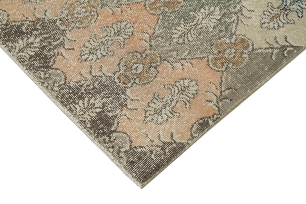 Damalı Modern Dizayn Geometrik Multi Renk Pamuk Üstü Yün El Dokuma Halı-162x294 - Görsel 4