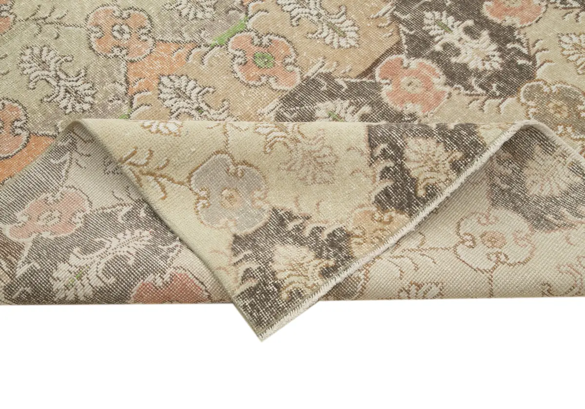 Damalı Modern Dizayn Geometrik Multi Renk Pamuk Üstü Yün El Dokuma Halı-162x294 - Görsel 6