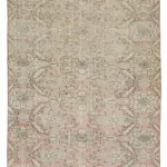 Damalı Modern Dizayn Geometrik Kırmızı Pamuk Üstü Yün El Dokuma Halı-165x237