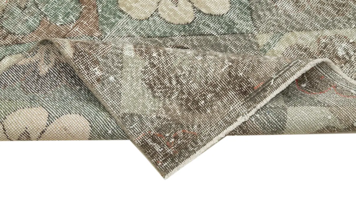 Damalı Modern Dizayn Geometrik Multi Renk Pamuk Üstü Yün El Dokuma Halı-100x320 - Görsel 6