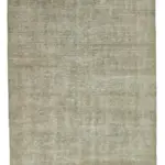 Damalı Modern Dizayn Geometrik Bej Pamuk Üstü Yün El Dokuma Halı-157x262