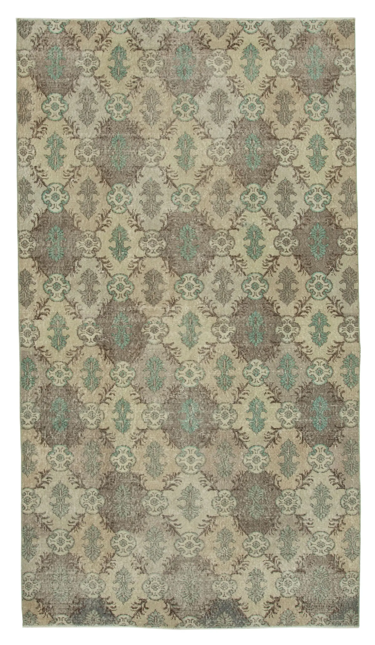 Rc_33208_0_Multicolor_Geometric_Rugs Damalı Modern Dizayn Geometrik Multi Renk Pamuk Üstü Yün El Dokuma Halı-159x283 - Görsel 1