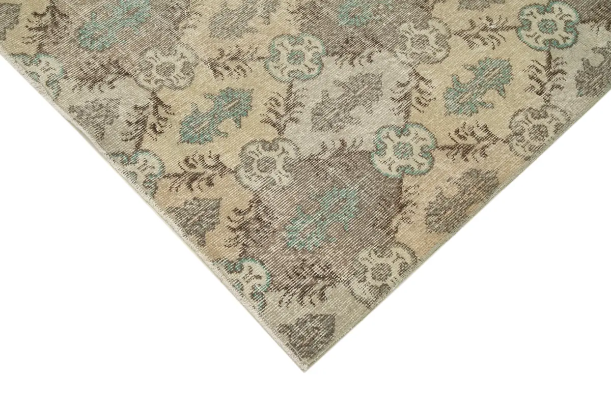 Damalı Modern Dizayn Geometrik Multi Renk Pamuk Üstü Yün El Dokuma Halı-159x283 - Görsel 4