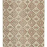 Damalı Modern Dizayn Geometrik Multi Renk Pamuk Üstü Yün El Dokuma Halı-170x272