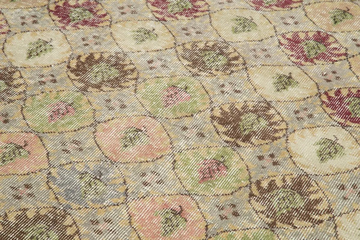 Damalı Modern Dizayn Geometrik Multi Renk Pamuk Üstü Yün El Dokuma Halı-178x330 - Görsel 5