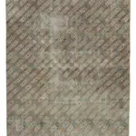 Damalı Modern Dizayn Geometrik Multi Renk Pamuk Üstü Yün El Dokuma Halı-190x256