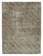 Damalı Modern Dizayn Geometrik Multi Renk Pamuk Üstü Yün El Dokuma Halı-190x256