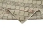 Damalı Modern Dizayn Geometrik Bej Pamuk Üstü Yün El Dokuma Halı-138x341 - Görsel 6