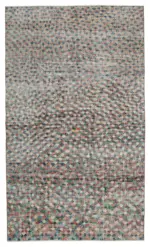 Damalı Modern Dizayn Geometrik Multi Renk Pamuk Üstü Yün El Dokuma Halı-161x272