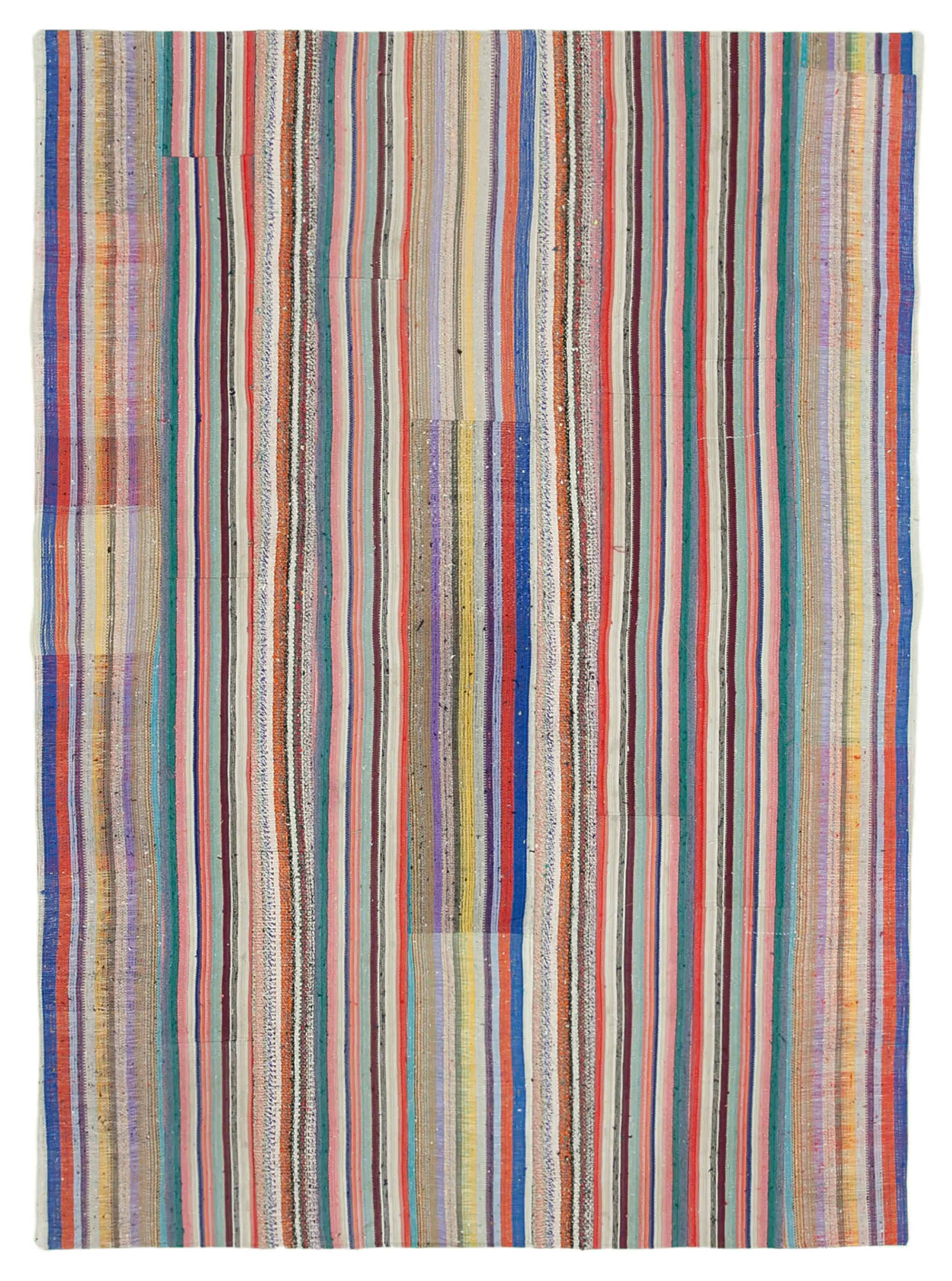 Rc_34446_1_Multicolor_Oriental_Kilim_Patchwork_Rugs Chaput Patchwork Multi Renk Pamuk Üzerine Yün El Dokuma Kilim-220x300 - Görsel 1