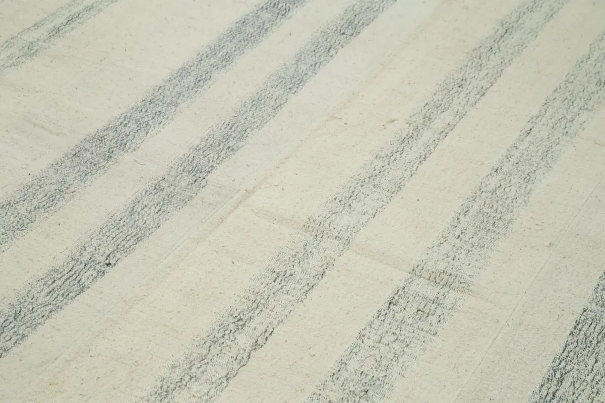 Chaput Patchwork Beyaz Renk Pamuk Üzerine Yün El Dokuma Kilim-211x326 - Görsel 5