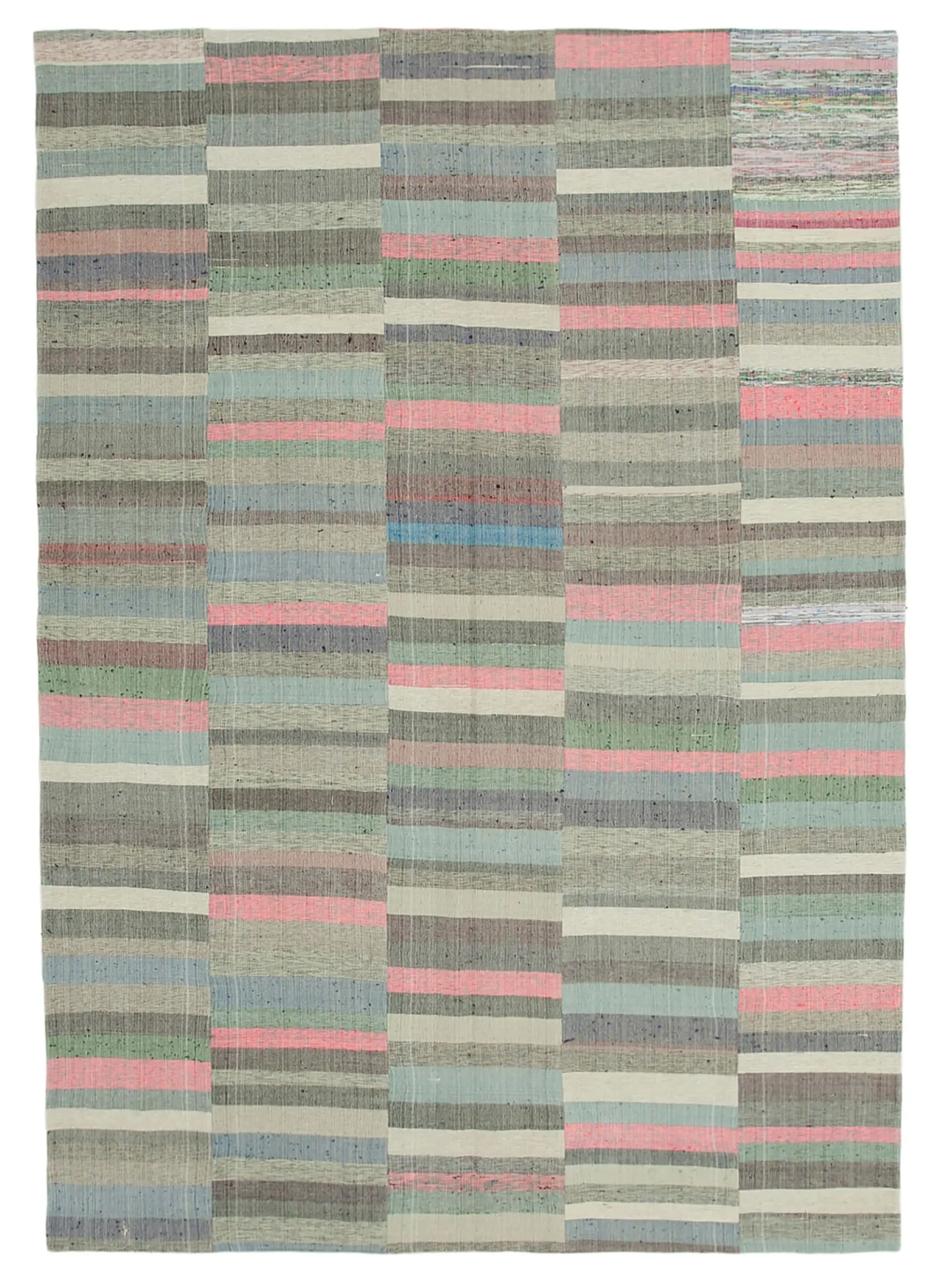 Rc_34463_1_Multicolor_Oriental_Kilim_Patchwork_Rugs Chaput Patchwork Multi Renk Pamuk Üzerine Yün El Dokuma Kilim-257x360 - Görsel 1