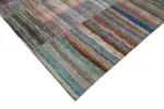 Chaput Patchwork Multi Renk Pamuk Üzerine Yün El Dokuma Kilim-310x376 - Görsel 4