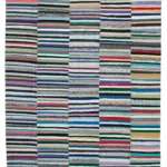 Chaput Patchwork Multi Renk Pamuk Üzerine Yün El Dokuma Kilim-312x443