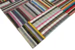 Chaput Patchwork Multi Renk Pamuk Üzerine Yün El Dokuma Kilim-357x457 - Görsel 4
