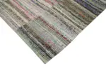 Chaput Patchwork Multi Renk Pamuk Üzerine Yün El Dokuma Kilim-276x386 - Görsel 4