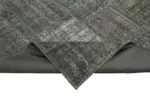 Patchwork Gri Pamuk Üzerine Yün El Dokuma Kilim-246x350 - Görsel 6