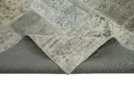 Patchwork Gri Pamuk Üzerine Yün El Dokuma Kilim-250x350 - Görsel 6