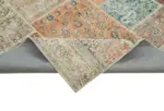 Patchwork Multi Pamuk Üzerine Yün El Dokuma Kilim-250x353 - Görsel 6